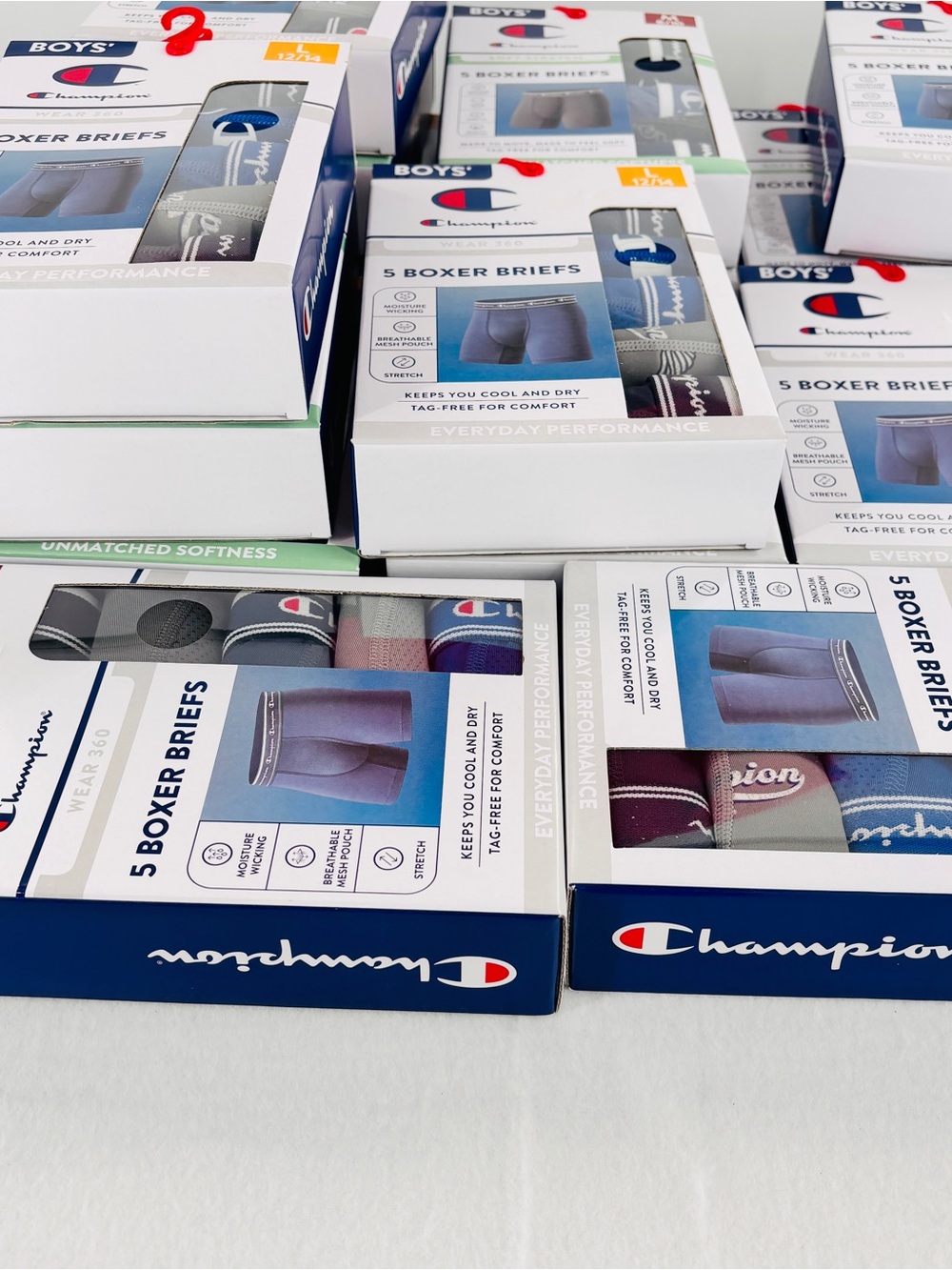 2 Packs of Champion Boys boxers briefs